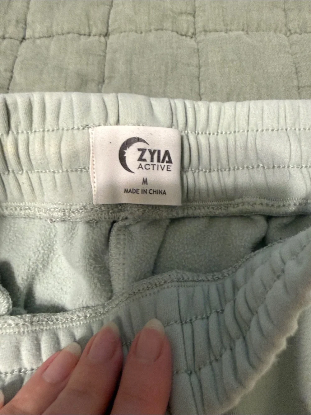 Zyia Active Muted Mint Relaxation Sweatshirt & Joggers Set - Medium